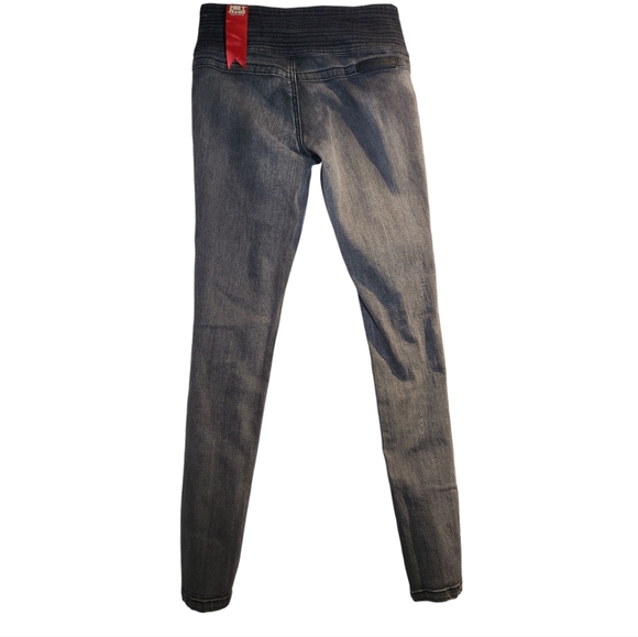 *NEW* FOXY  Tall Black size 7 ripped jeans low waist skinny - Picture 3 of 16